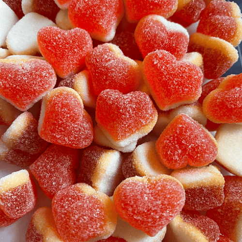 Coração Pêssego Recheado